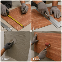 Revêtement mural flexible en pierre imitation travertin rouge terre cuite 600x1200mm pour mur d'accentuation de restaurant, panneau mural MCM
