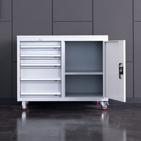 Armoire et chariot de rangement d'outils d'atelier modernes à 5 tiroirs en acier laminé à froid avec personnalisation OEM/ODM/OBM