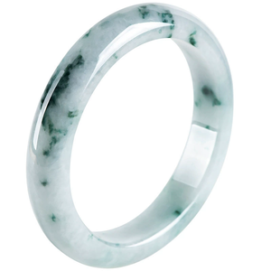 Natural Burmese <b>jade</b> with floating flowers round bracelet peace bracelet ice type <b>jade</b> bracelet wholesale <b>jade</b> jewelry for women - Product Image 1