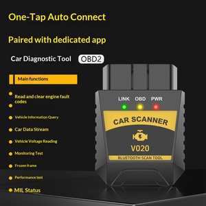 เครื่องทดสอบวินิจฉัยรถยนต์ OBD2 เครื่องทดสอบแบตเตอรี่ ELM327 เครื่องอ่านโค้ดข้อผิดพลาด แอปบลูทูธ เครื่องสแกน OBD2 - Product Image 3