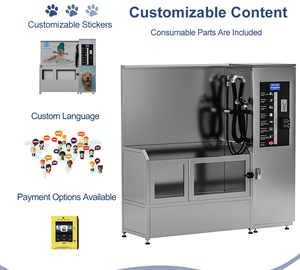 Station de nettoyage canine commerciale PATPET, cabine de lavage pour animaux de compagnie, chien, chat, service libre, double face, machine de lavage de chien en libre-service - Product Image 5