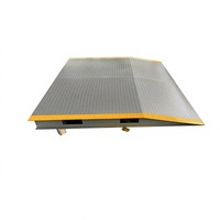 Rampe d'accès pour le chargement et le déchargement de chariots élévateurs pour camions conteneurs, pont de quai de chargement, rampes de nivellement en acier pour camions