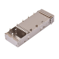 Cage à fibre optique QSFP-DD 1x1, 14 Gbit/s, refroidissement passif, débit de données de 112 Gbit/s pour commutateurs de centre de données - Conception sans dissipateur thermique