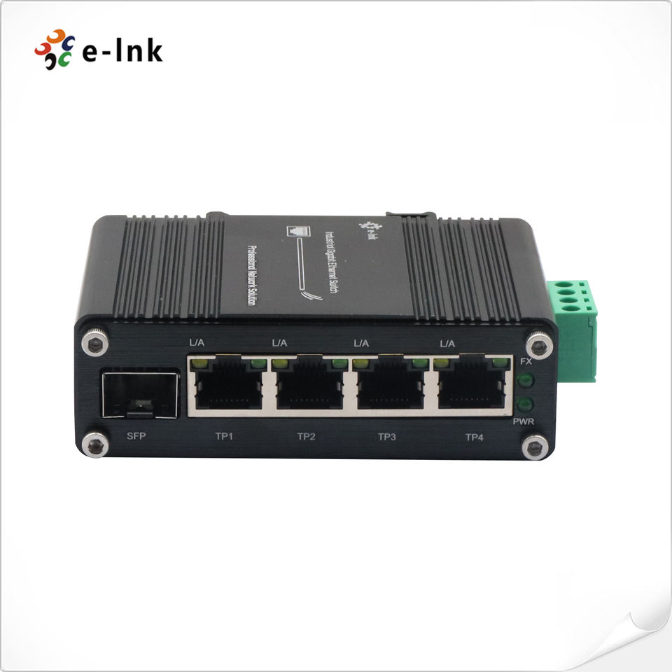 Industrial 4-Port 10/100Base-TX + 1-Port 100BASE-FX Ethernet Switch