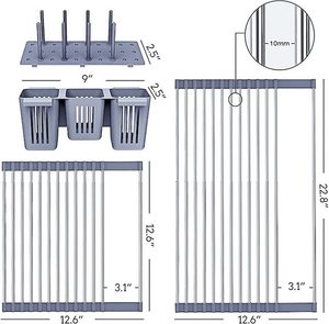 <span class=keywords><strong>Escurridor</strong></span> <span class=keywords><strong>de</strong></span> <span class=keywords><strong>Platos</strong></span> Pequeño <span class=keywords><strong>de</strong></span> Acero Inoxidable, Estilo Nuevo - Product Image 6