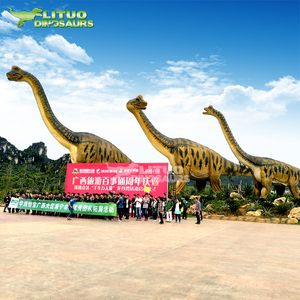 Modèle Therizinosaur Animatronic d'intérieur réaliste avec fourrure pour centre commercial Adventure Park Airport Exhibition Made Durable Metal - Product Image 4