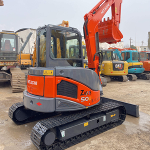 HITACHI ZX50 d'occasion, mini-excavatrice sur chenilles compacte de 5 tonnes, d'origine japonaise, ZX50U-2 ZX 50 U Zaxis 50U 5T 5Ton - Product Image 1