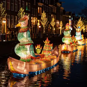 Lễ Hội cảnh đêm mô hình chiếu sáng xây dựng kênh đèn lồng thủy triều quốc gia thiết lập bố trí ánh sáng