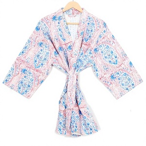 Chaqueta Reversible Acolchada de Algodón 100% Hecha a Mano, Transpirable, Tejida, con Estampado Floral Indio, de Secado Rápido, para Otoño e Invierno, Cómoda - Product Image 1