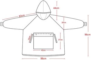 Factory Custom One Size Fits All Winter Dot Printed Christmas Oversized Wearable Giant Hoodie Blanket Sweatshirt Adult Hooded <b>TV</b> - Product Image 6