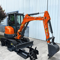 Livraison Gratuite Mini-Excavatrice sur Chenilles 3,5 Tonnes avec Moteur EPA, Petite Machine de Terrassement