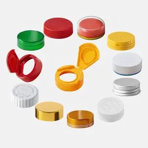 PP Plastic Ribbed Flip Top Caps, Bulk