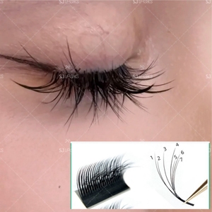 Efecto <span class=keywords><strong>3D</strong></span> Extensiones de Pestañas Fluffy Camellia Easy Fanning Lashes Manhua Lashes - Product Image 3
