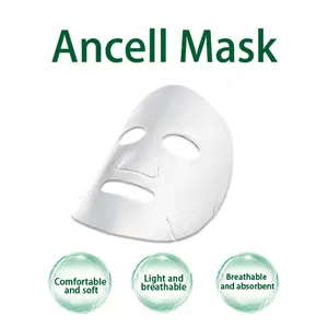 Material de máscara facial para el cuidado de la piel hoja de máscara facial de seda de eucalipto hoja de máscara facial seca