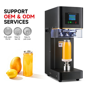 Aluminum Tin Plastic PET Bottle Can Sealer Automatic Beer Can Sealing <b>Machine</b> Soda Juice Can Sealer <b>Machine</b> - Product Image 1
