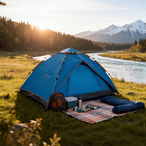 <span class=keywords><strong>Tente</strong></span> de camping automatique à ouverture rapide pour <span class=keywords><strong>1</strong></span>-<span class=keywords><strong>2</strong></span> personnes, double couche, imperméable, pour la randonnée en plein air, le trekking et les voyages légers - Product Image 3