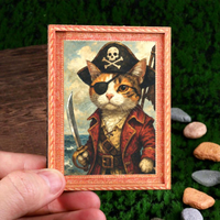 Cadre photo aimanté pour réfrigérateur, aimant souple en bois, autocollant décoratif pour réfrigérateur, design chat mignon