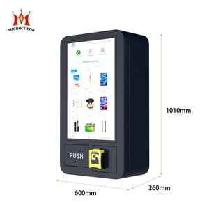 Distributeur automatique mural miniature avec écran tactile de 32 pouces, vérification d'âge par carte d'identité 1. Meuble mural gain de place Desi - Product Image 3