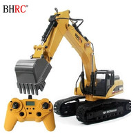 Excavadora de Construcción de Aleación Metálica RC al por Mayor 1580, Escala 1:14, Control Remoto 2.4G, Modelo de Juguete de Excavadora