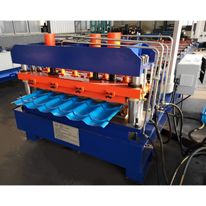Turquie populaire PPGI GI <span class=keywords><strong>Q</strong></span> étape tuile presse toit formant l'équipement tuile vitrée tôle rouleau formant la Machine - Product Image 1