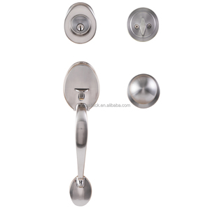 Serrure de porte principale cylindrique en fer 2026 avec loquet à compression et 3 clés pour porte d'entrée, sécurité ANSI Grade 3 - Product Image 5