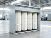 Cabine de peinture en poudre sur mesure avec unité de récupération de poudre pour ligne de revêtement de pièces en acier, grande cabine de pulvérisation industrielle