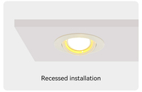 Boîtier de Downlight MR16 Luminaire de Plafond Encastré Gu10 Module LED Cadre de Downlight