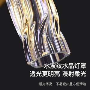 All-Copper Luxury Living Room Dining Room <b>Chandelier</b> Postmodern Minimalist High-End <b>Crystal</b> Pendant Light for Villa Lighting - Product Image 3