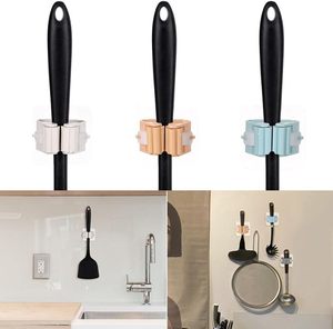 High Quality Broom Organizer Bathroom <b>Mop</b> Holder Multi-fuctional <b>Wall</b>-mounted - Product Image 4