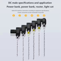 JILIAN Produsen Langsung Konektor Adaptor USB C Female ke DC Male 90 Derajat 5V9V12V, Colokan Pengisi Daya USB Type-C untuk Laptop, Bahan ABS