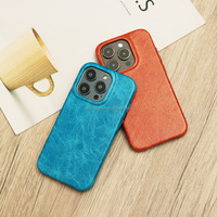 Étui de téléphone en cuir personnalisé de haute qualité, accessoire de téléphone portable en gros, antichoc pour les modèles 16 17 Pro Max