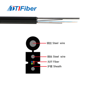 <span class=keywords><strong>FTTH</strong></span> FTTx sợi cáp SM g652d <span class=keywords><strong>2</strong></span> lõi 4 lõi LSZH vỏ bọc màu đen ngoài trời sợi thả Cáp - Product Image 6