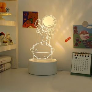 Lámpara de Mesa con Ilusión 3D, Decoración del Hogar, Personajes de Dibujos Animados, Regalos para Niños, Luz Nocturna Acrílica con Diodo Emisor de Luz de <span class=keywords><strong>Astronauta</strong></span> - Product Image 2