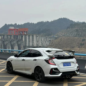 Pour Honda Civic 2016 2017 2018 2019 2020 10e génération FK7 hayon aileron arrière type-r Style Tuning toit aile coffre lèvre décoration - Product Image 6