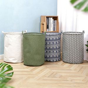 Custom Printing Collapsible Colourful <b>Large</b> Clothes <b>Storage</b> Bag Laundry <b>Basket</b> With Handles Wholesale - Product Image 2