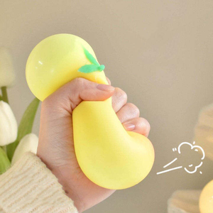 2025 Stress <b>Balls</b> Peach <b>Squeeze</b> <b>Balls</b> TPR Soft Squishy Stress Relief Toy Decompression Simulation Fruit Toys for Kids - Product Image 6