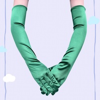 Gants de danse longs en satin pour femme, style Charleston Années 20, accessoire de fête Gatsby, Halloween, mode mariage quatre saisons