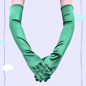 Gant de mariage de mariée 1920s Flapper <span class=keywords><strong>Gatsby</strong></span> Party Halloween Accessoire <span class=keywords><strong>Gants</strong></span> de danse en satin longs pour femmes - Product Image 6