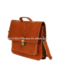 Moroccan handmade calfskin leather satchel <b>briefcase</b> <b>for</b> ladies and men leather <b>briefcase</b> entirely handmade by our craftsman - Product Image 2