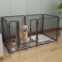 Parc pour chien en métal robuste, enclos modulaire intérieur à 4 ou 6 panneaux, 12 tailles pour chiens de taille moyenne à grande, pour l'entraînement, OEM ODM