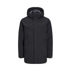 Cappotto <span class=keywords><strong>Trench</strong></span> da <span class=keywords><strong>Uomo</strong></span> Casual con Cappuccio, Traspirante, Spesso, in Poliestere, con Collo Alto e Motivo Tinta Unita - Product Image 1