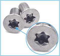 Clé à douille hexagonale interne Torx hexalobulaire métrique en acier inoxydable 304 de qualité A2/A4 ISO 14581/GB 2673, tailles M3-M4-M5-M6-M8, fabriquée en usine au Guangdong