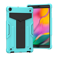 Anti-chute multicolore pour Samsung Galaxy Tab A7 10.4 "T500 T505 3 en 1 Kids With Kickstand Drop Shock Proof Cover Tablet PC