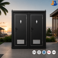 Toilettes portables doubles modulaires préfabriquées, cabine de toilettes publiques jumelées, toilettes extérieures Australie Moyen-Orient