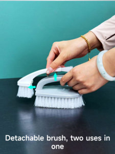 Realida Bodenbürste für den Täglichen Gebrauch, Kleidungsreinigungsbürste, Abnehmbare Doppelbürste für Küche und Schuhreinigung - Product Image 4