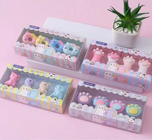 X920 MAI-K65 Nuevo Set de Papelería Escolar Creativo para Niñas, Borrador de Goma Ecológico 3D con Forma de Animal de Dibujos Animados Kawaii para Niños - Product Image 1
