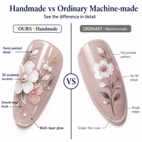 Ensemble de faux ongles 3D en ABS, 30 pièces, à presser avec colle, motif marbre style français, personnalisation de la marque, emballage, vente en gros, OEM, ODM