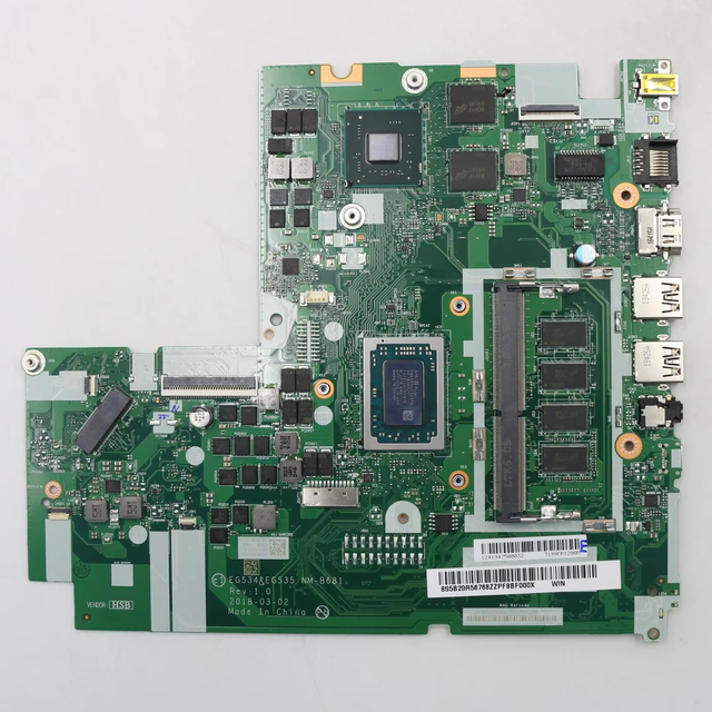 NM-B681 NMB681 for Lenovo Ideapad 330-15ARR Laptop Motherboard With R3 R5 R7 CPU. 2G GPU. 4G DDR