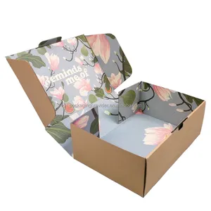 Individuelles Logo harte braune Recycling-Mailer-Box für Zubehör Festival Geschenk Produkt Versandkarton Packung