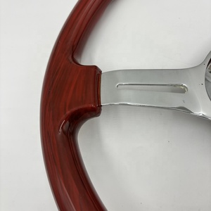 Volante Universal de 14 Pulgadas y 4 cm de Profundidad, Fabricado en ABS con Acabado Madera de Durazno - Product Image 4
